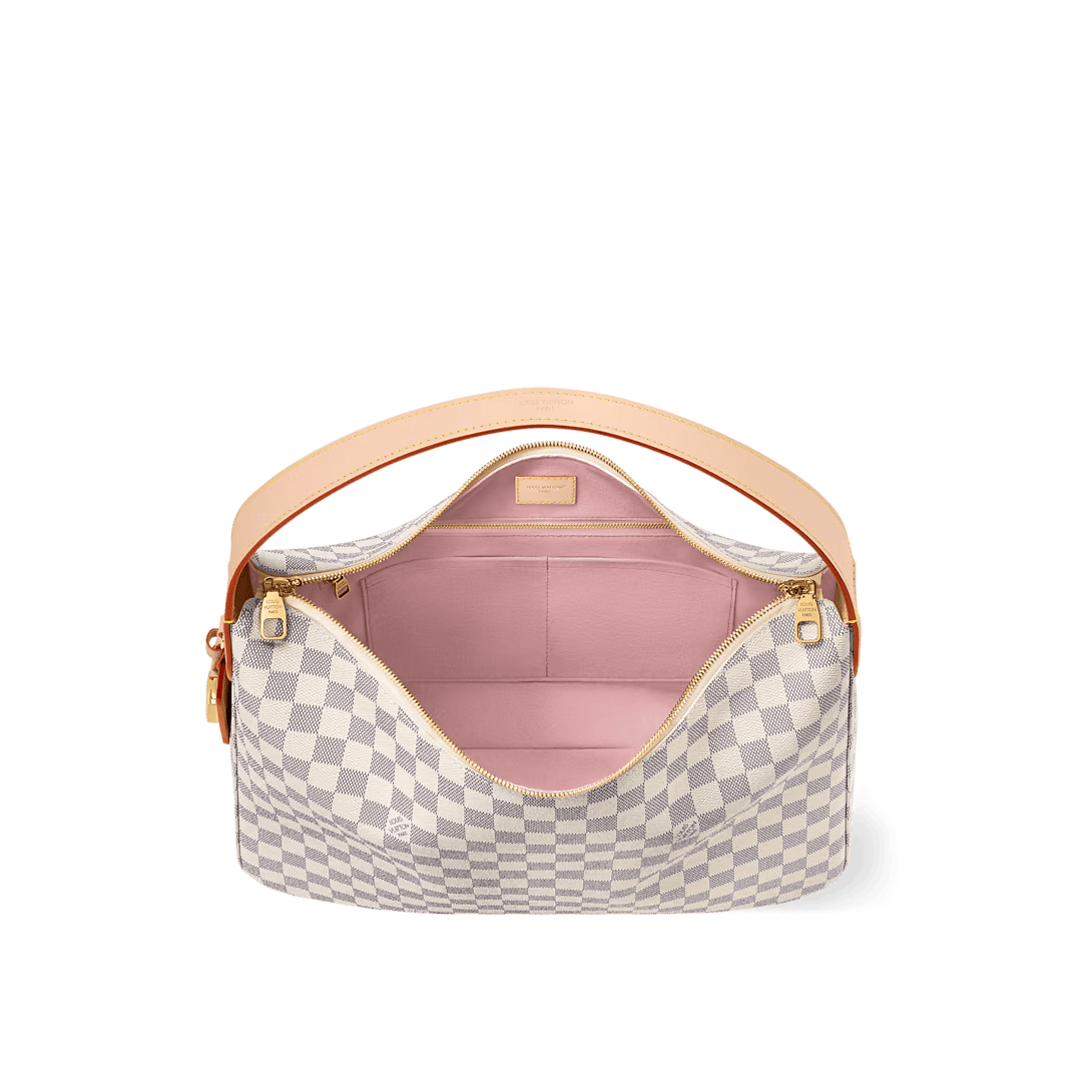 Louis Vuitton Slouchy MM Shoulder Bag Damier Azur 40cm/15.7in N00126