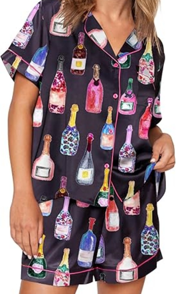 COSYWAY Satin Pajamas for Women Set