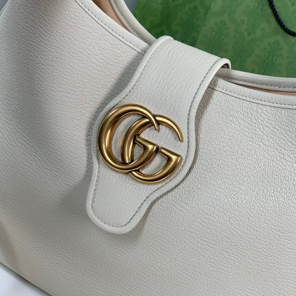 Gucci Cosmogonie Crescent Shoulder Bag Black Leather 39cm