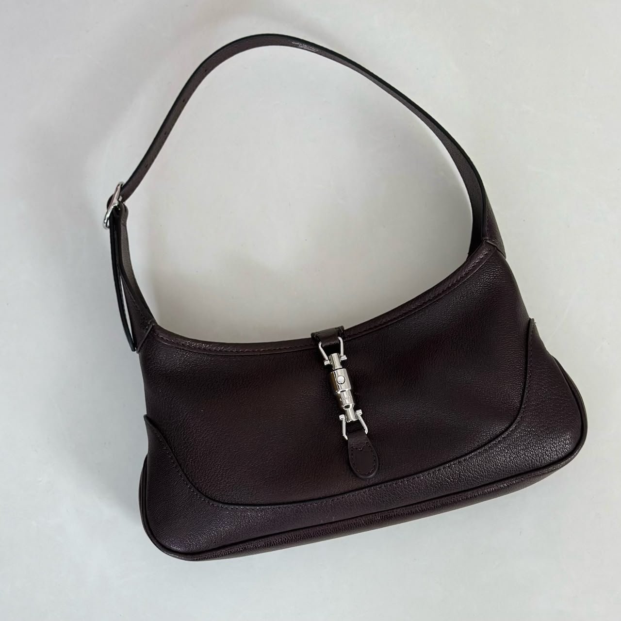 Gucci Jackie Slim Medium Shoulder Bag 28cm/11in Dark Brown ‎863137