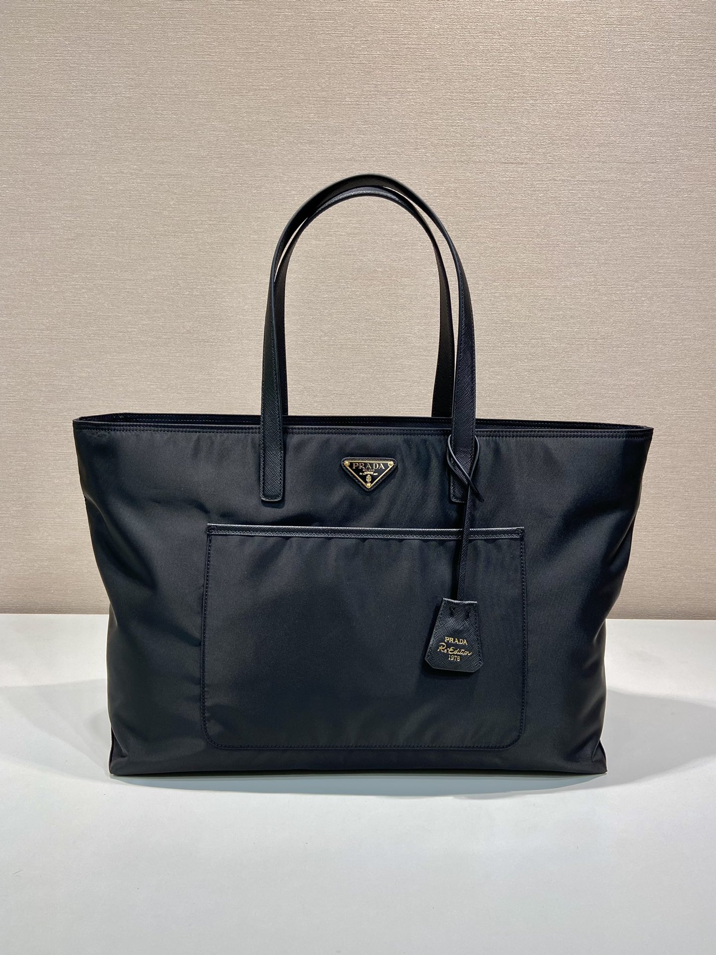 Prada Soft Calf Leather Tote Bag