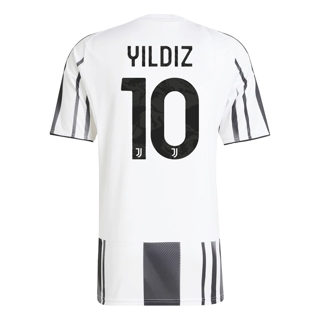 YILDIZ #10 Juventus Home Soccer Jersey 2025/26 Black&White