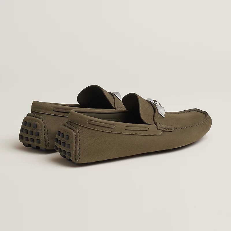 HERMES IRVING LOAFER VERT TOUNDRA