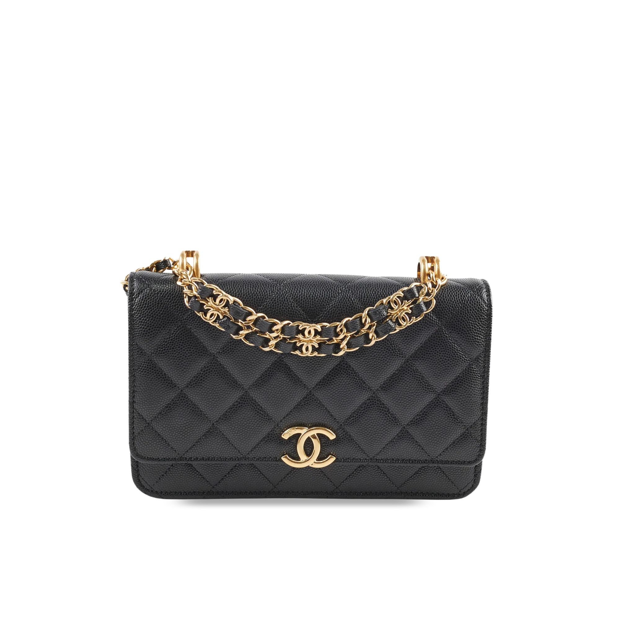 Chanel Grained Calfskin Wallet on Chain 19cm