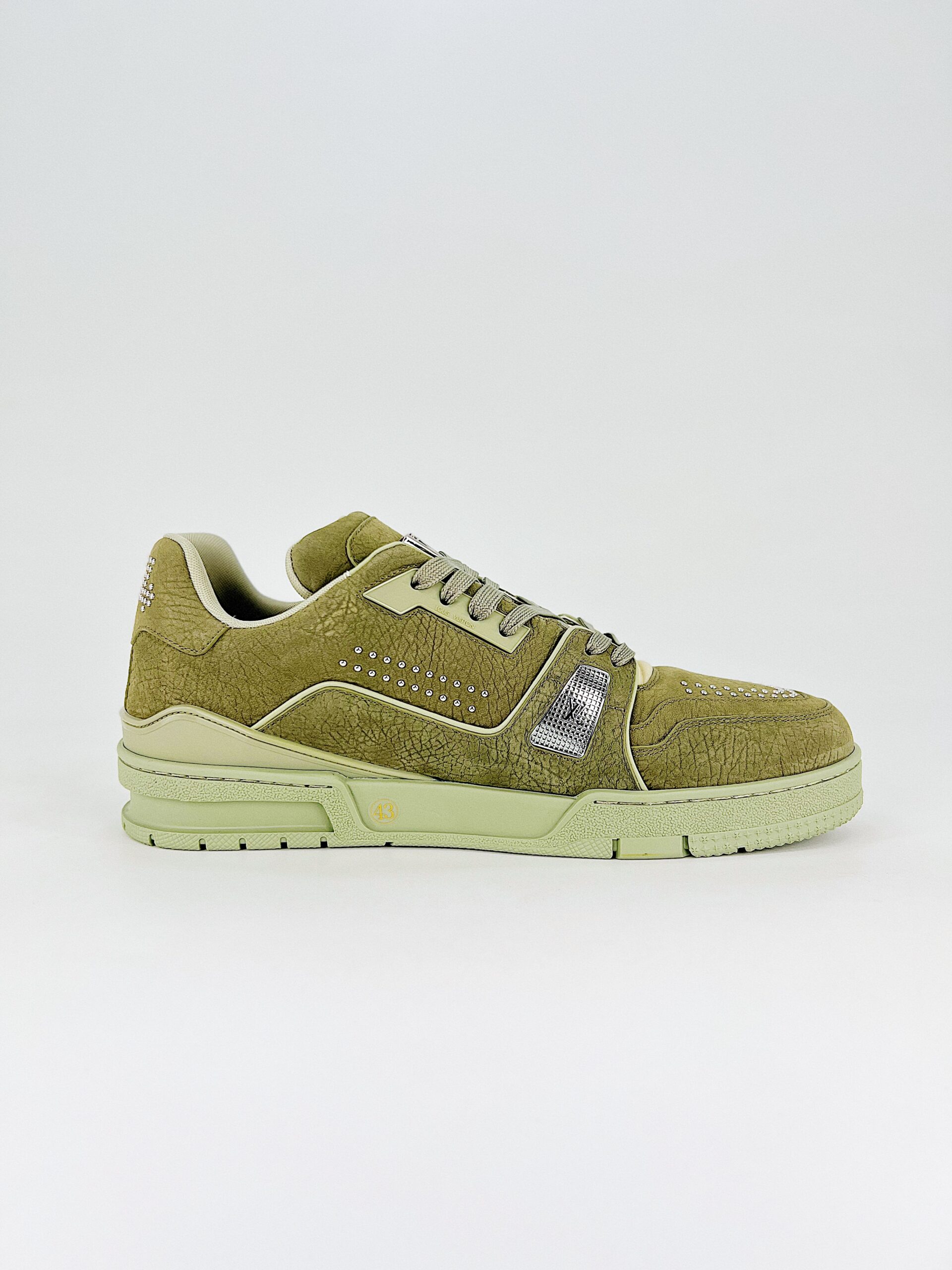 Louis Vuitton Lv Trainer Sneaker Green 1Adha1