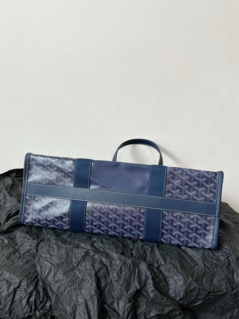Goyard Goya Villette Tote 45Cm Navy Canvas