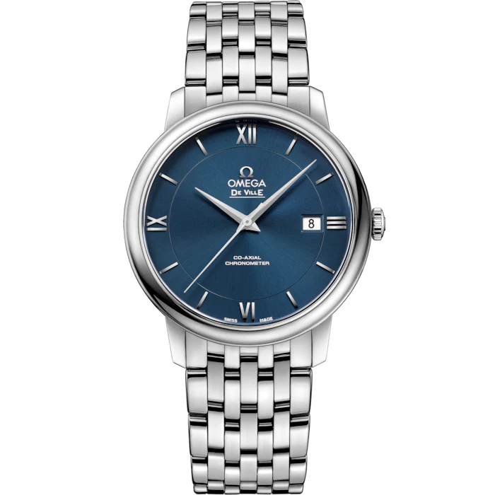 Omega De Ville Prestige 39.5 mm Blue Dial Stainless Steel Bracelet 424.10.40.20.03.001