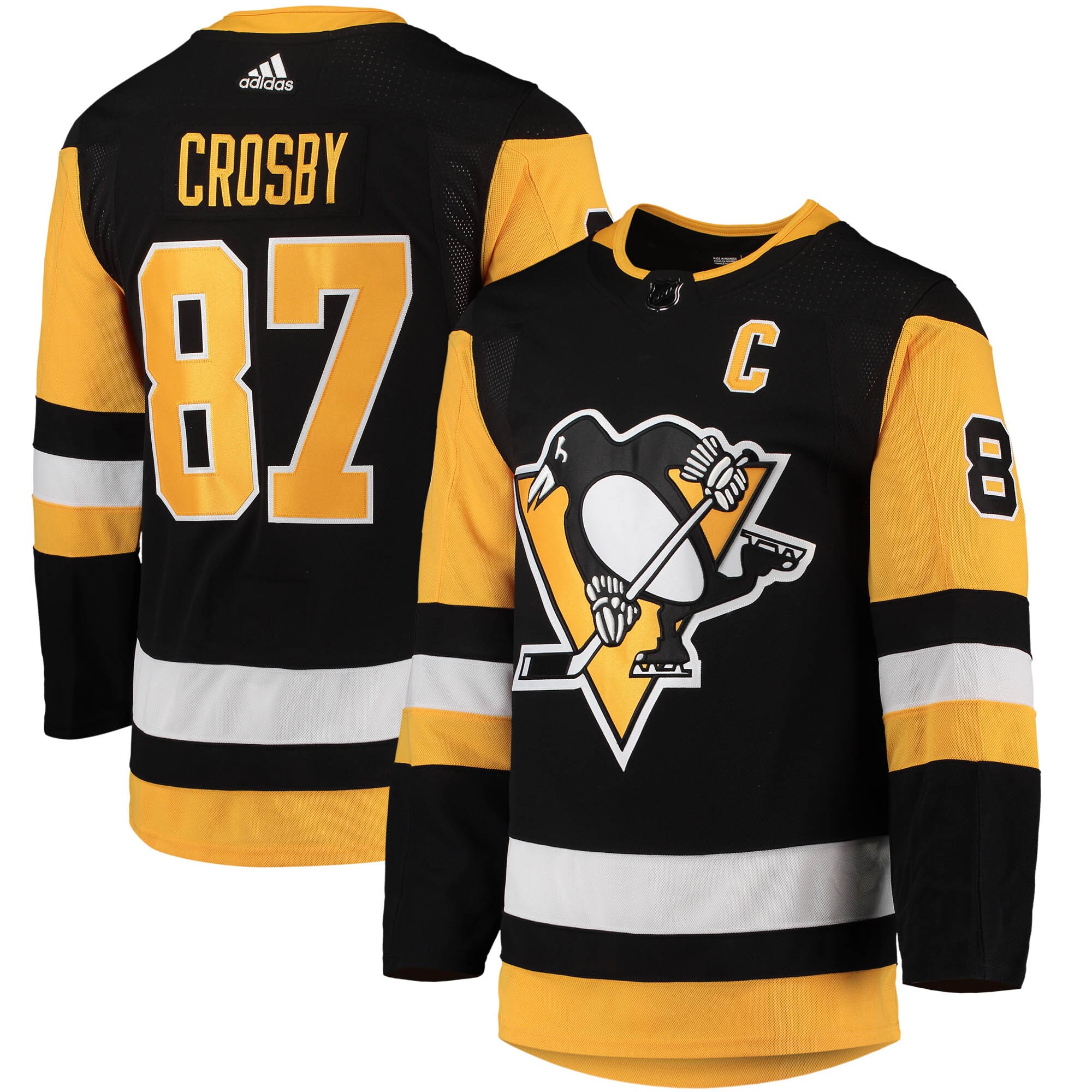 Sidney Crosby Pittsburgh Penguins adidas Home Primegreen Authentic Player Jersey – Black