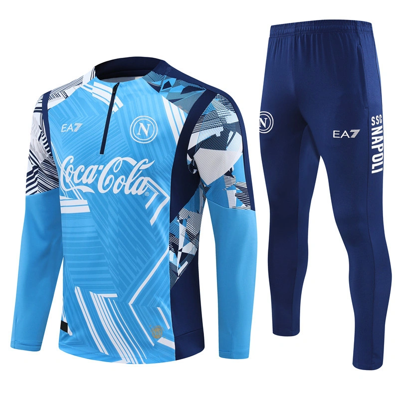 2024-25 Napoli Half-Pull Training Suit Football Shirt Set