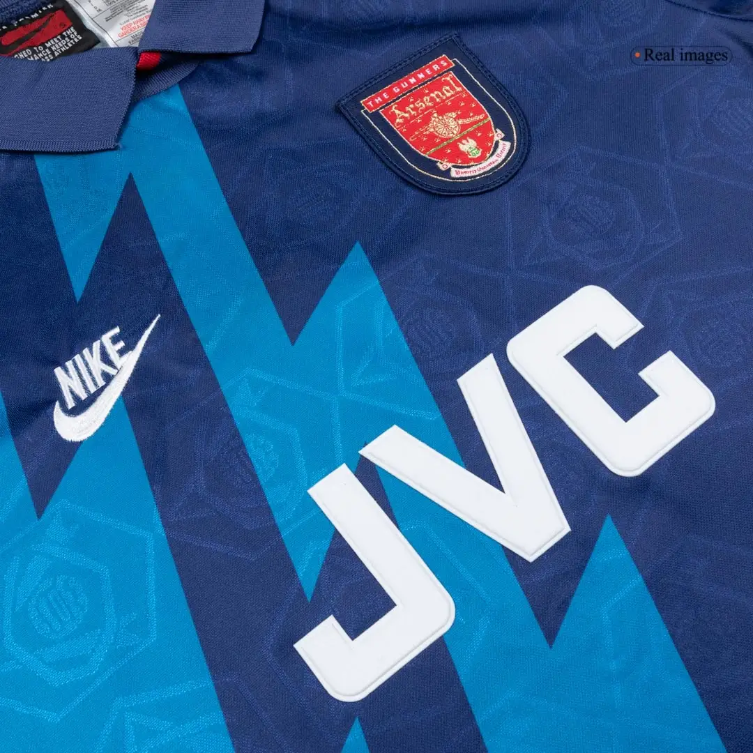 BERGKAMP #10 Arsenal 1995/96 Away Retro Soccer Jersey