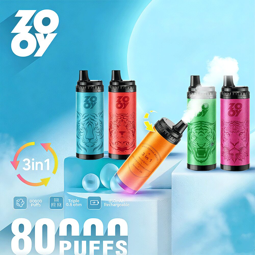 ZOOY King Triple 80K Disposable Vape | 3 in 1 Flavors