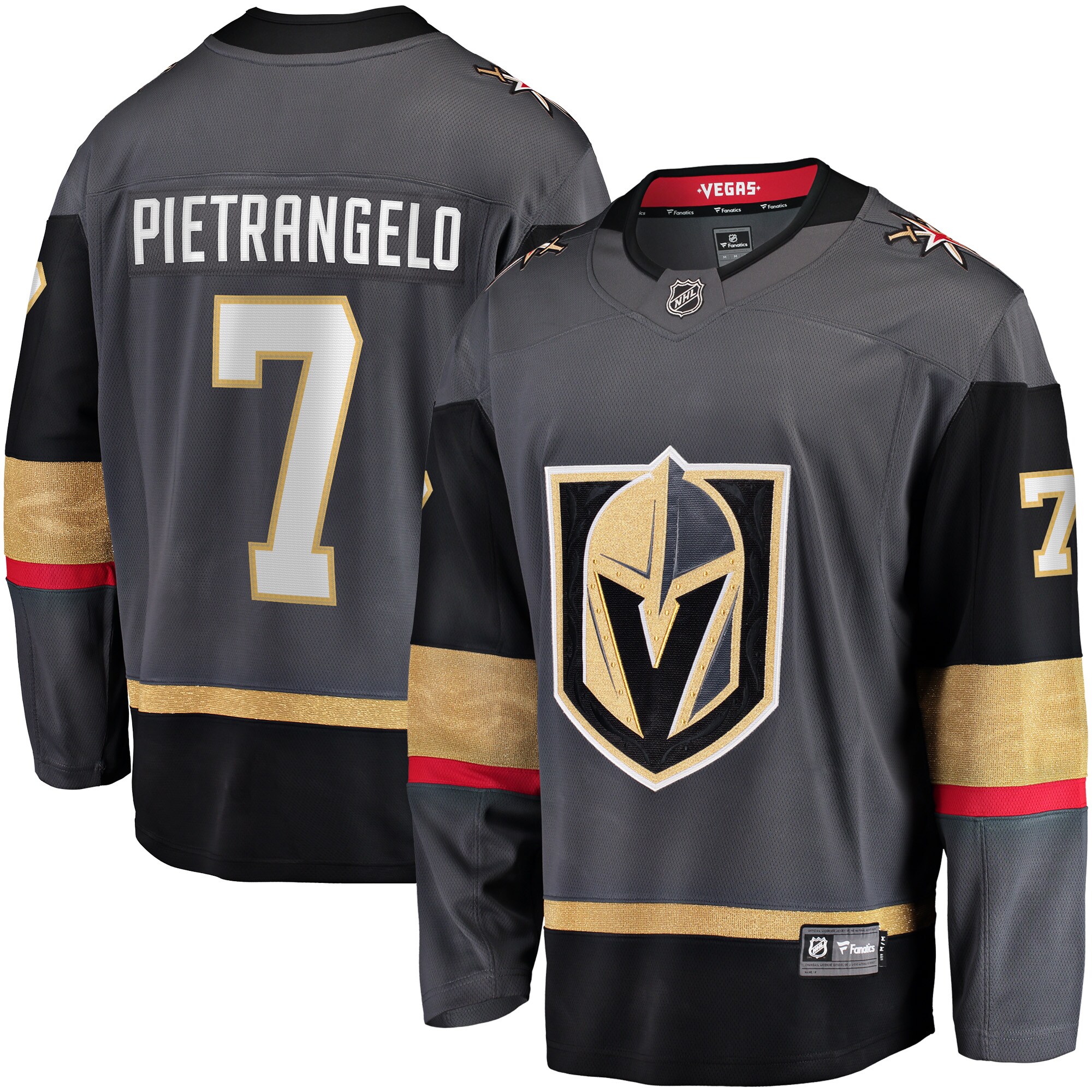 Alex Pietrangelo Vegas Golden Knights Fanatics Breakaway Player Jersey – Black