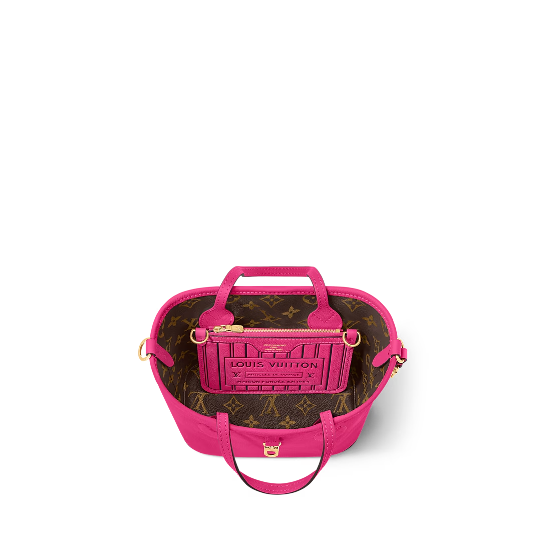 Louis Vuitton Neverfull Bandoulière Inside Out BB Rose Pondichery Cowhide 26.5cm M12106