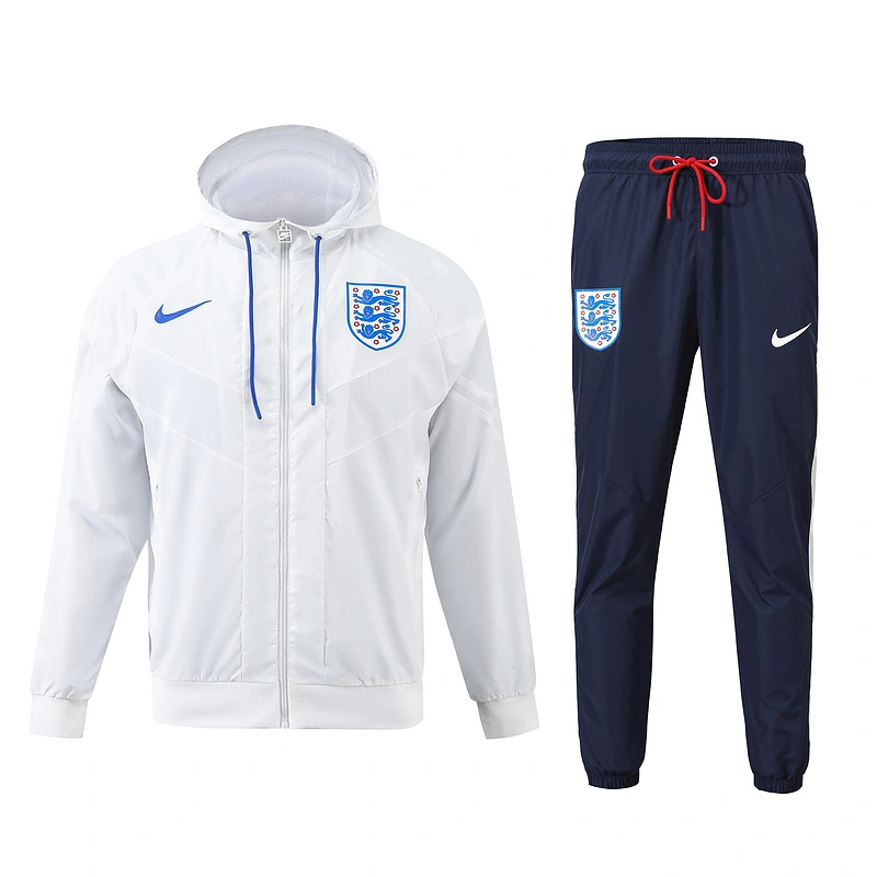 Players England Home White Windbreaker Kit