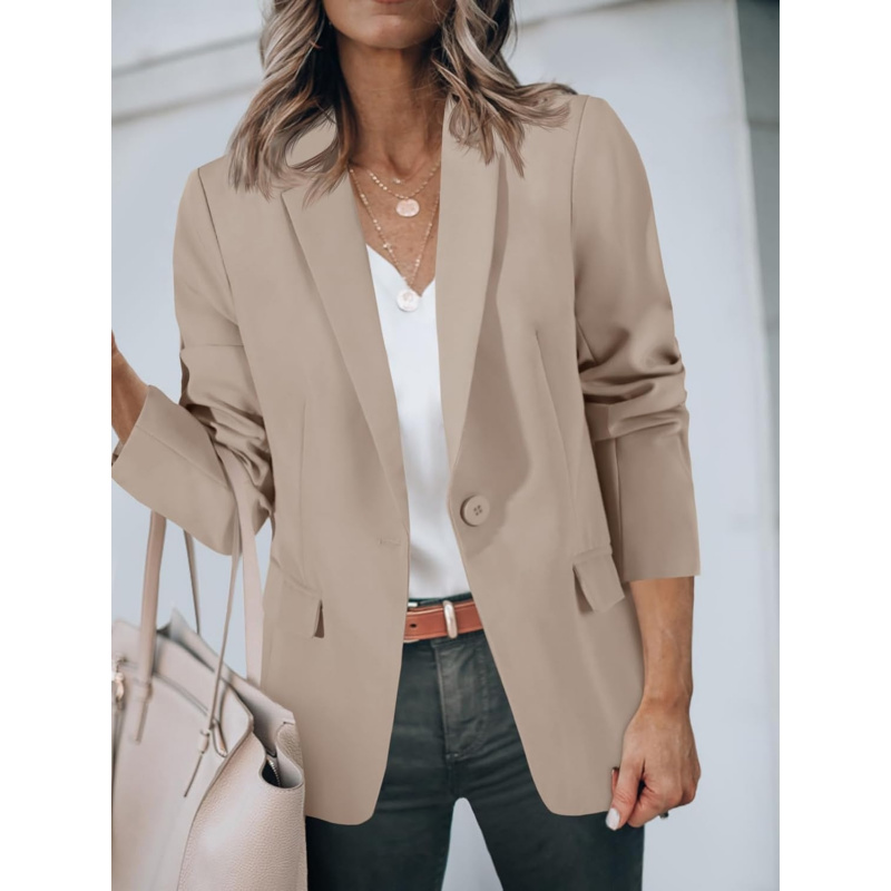 Women's Casual Blazers Open Front Long