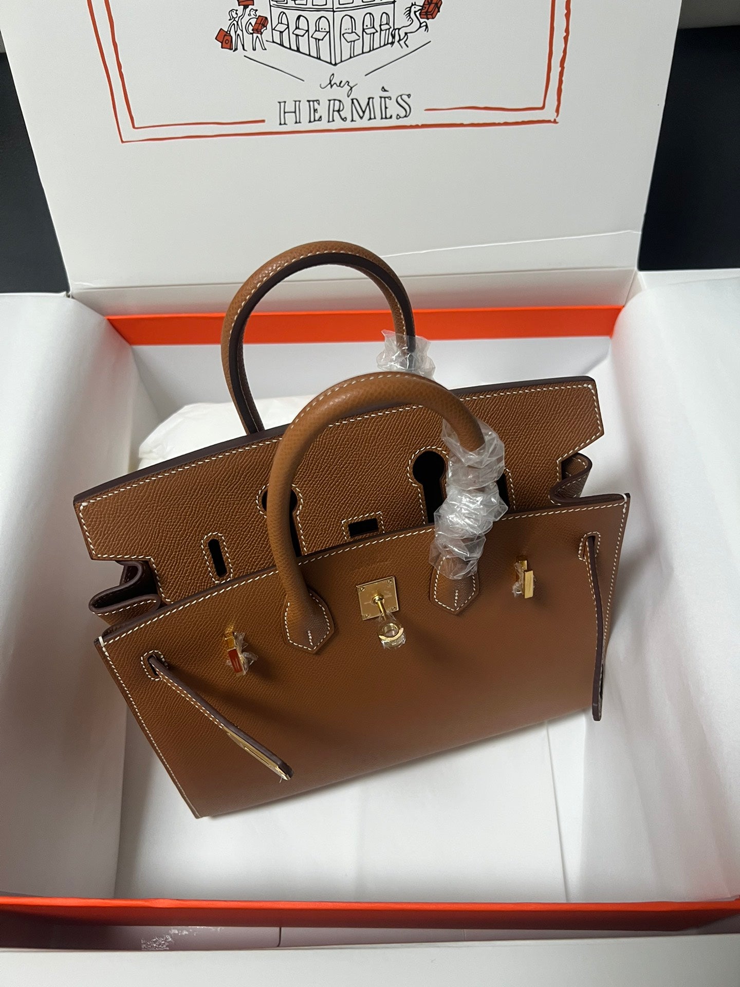 Hermes Birkin Sellier Gold Epsom Leather Gold Hardware