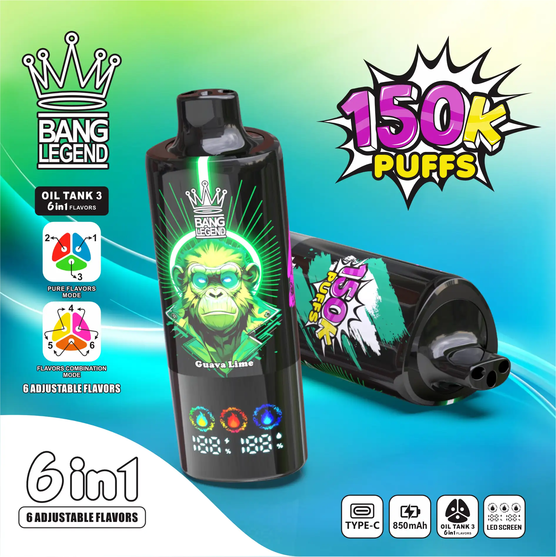 Bang Legend 150K Disposable Vape
