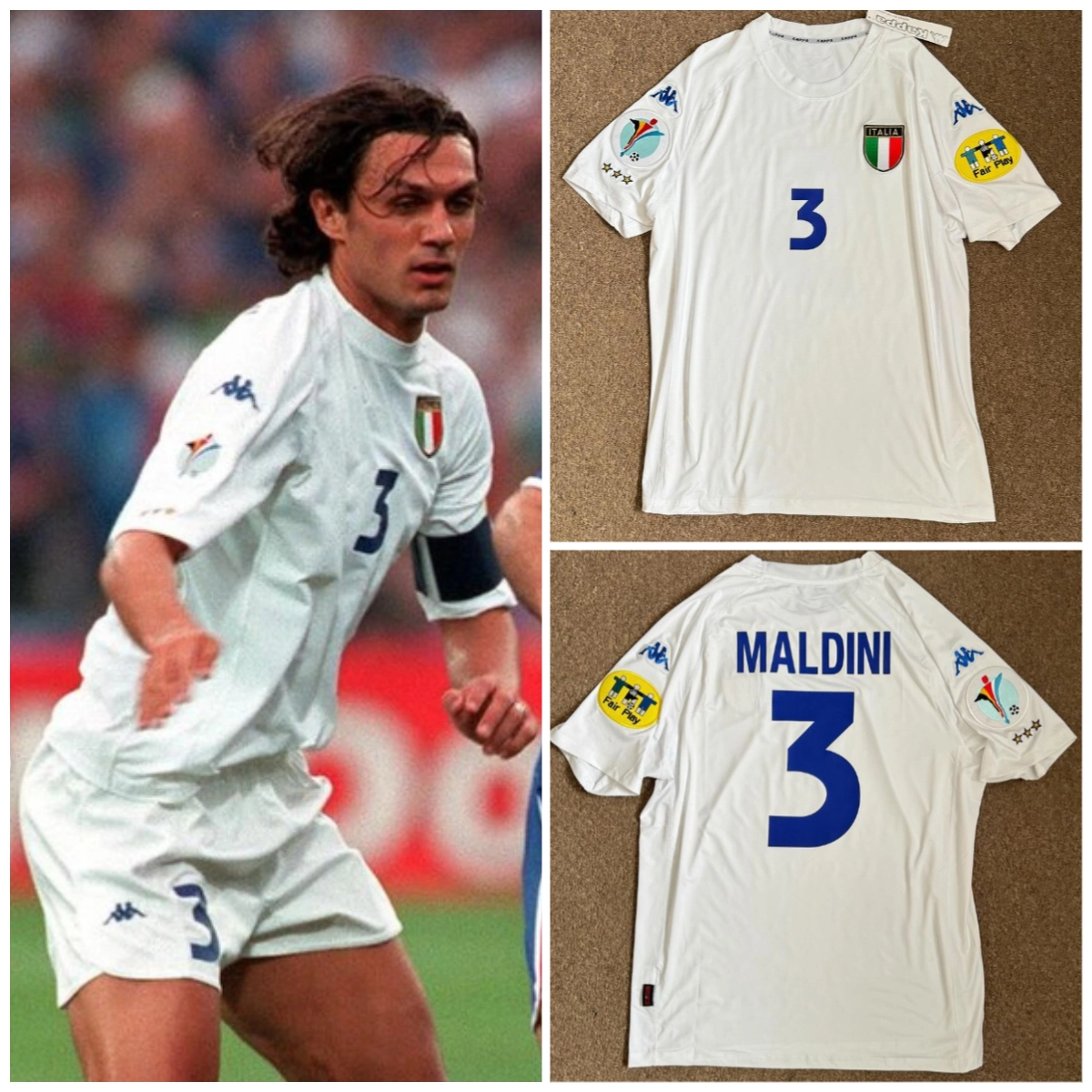 Retro 2000 Italy Away White Football jersey retro