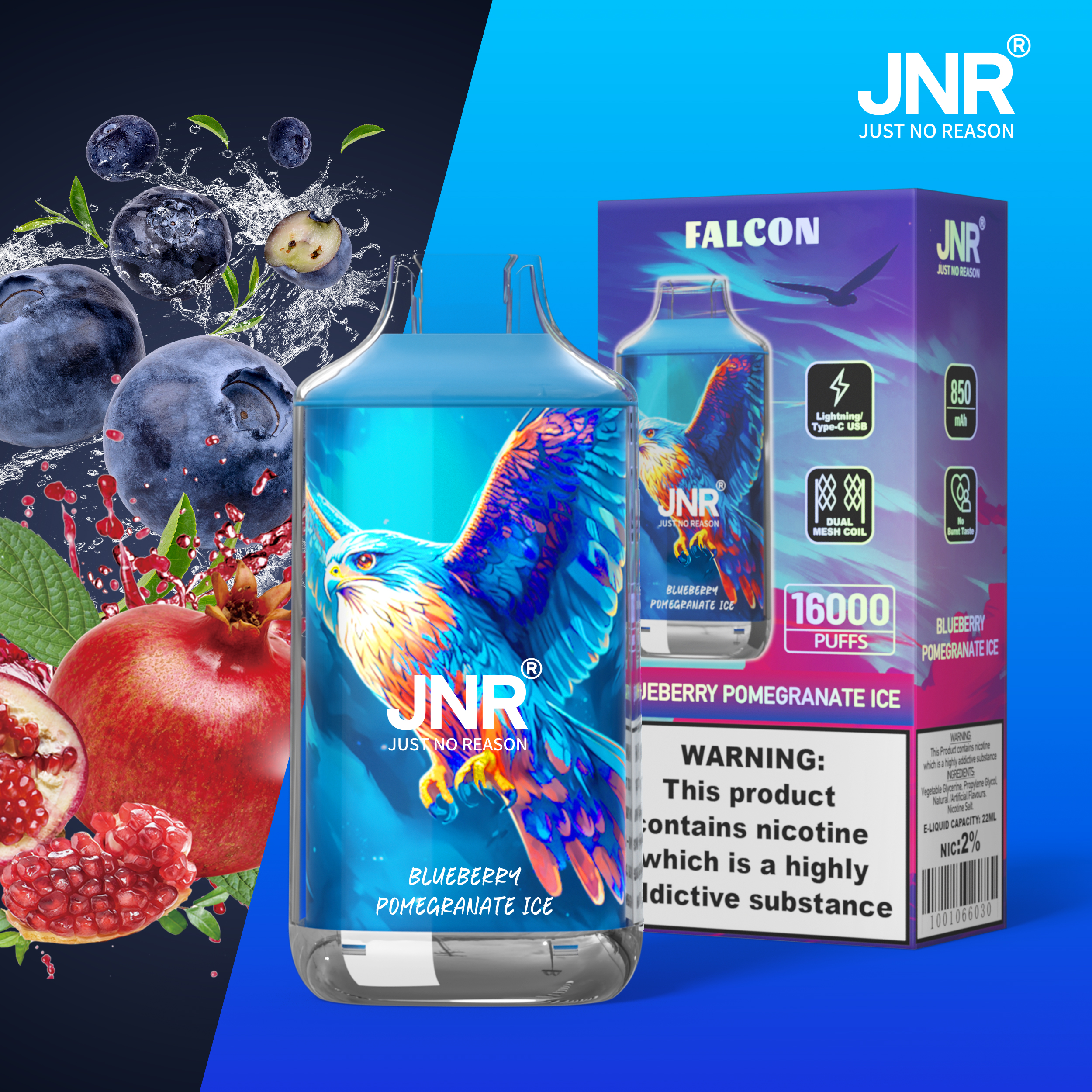 JNR Falcon 16000 Puffs Disposable Vape