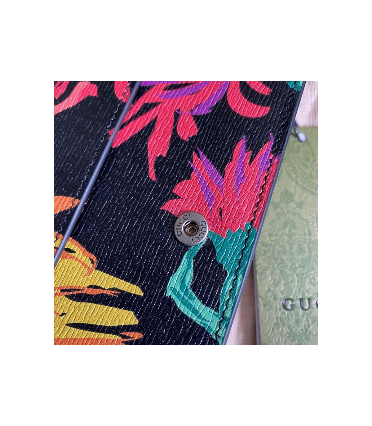 Gucci Dionysus Ken Scott Print Super Mini Bag Black