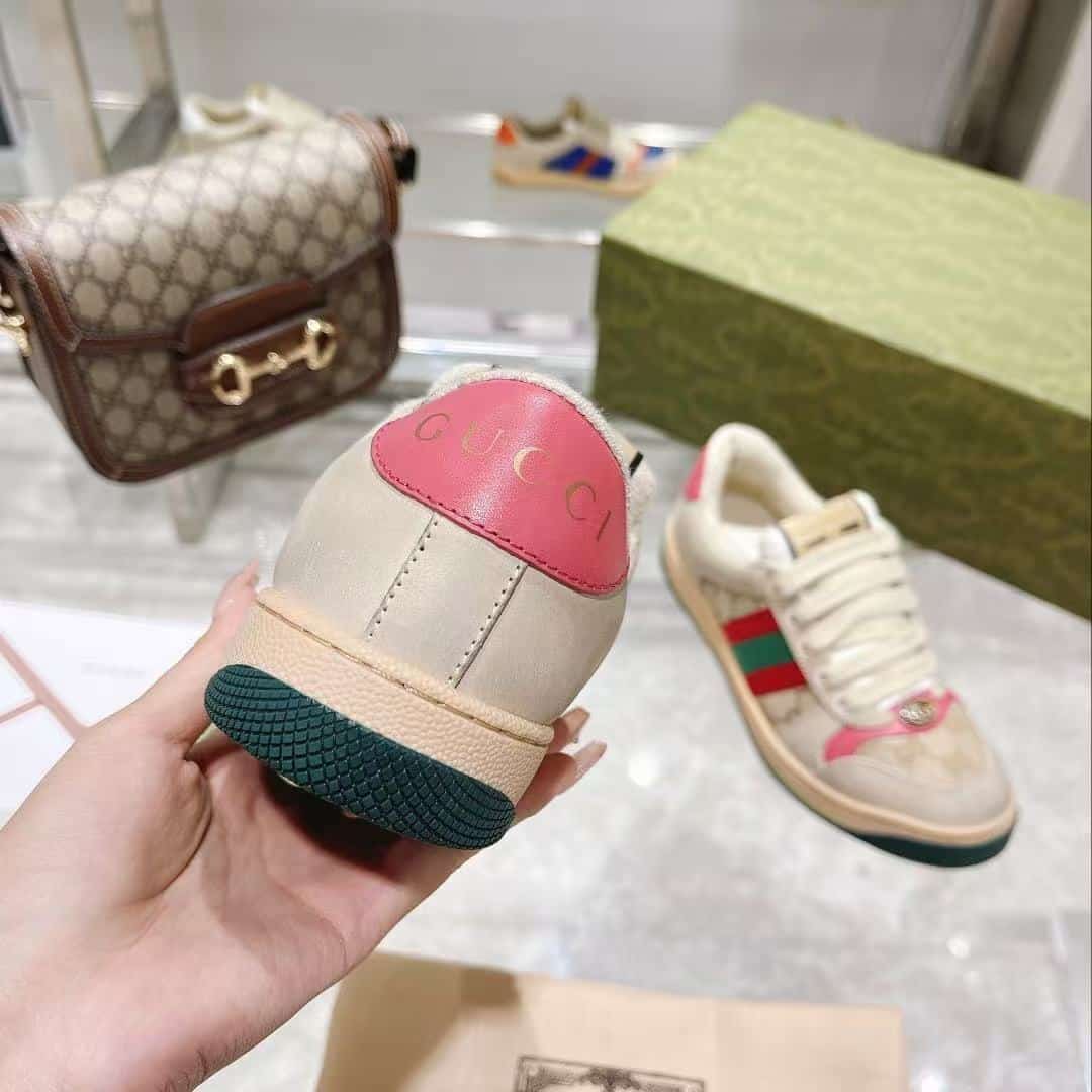 Gucci Gg Screener Distressed Gg Canvas Pink 546551 9Y920 9665