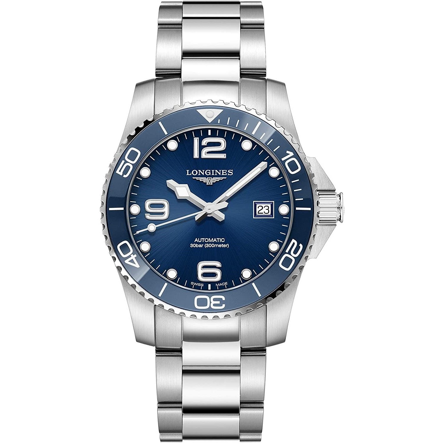 Longines Men's L3.781.4.96.6 HydroConquest Stainless Steel Watch