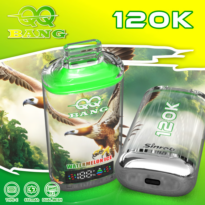 QQ BANG 120K Puffs Prefilled Hookah Vape |  Rechargeable