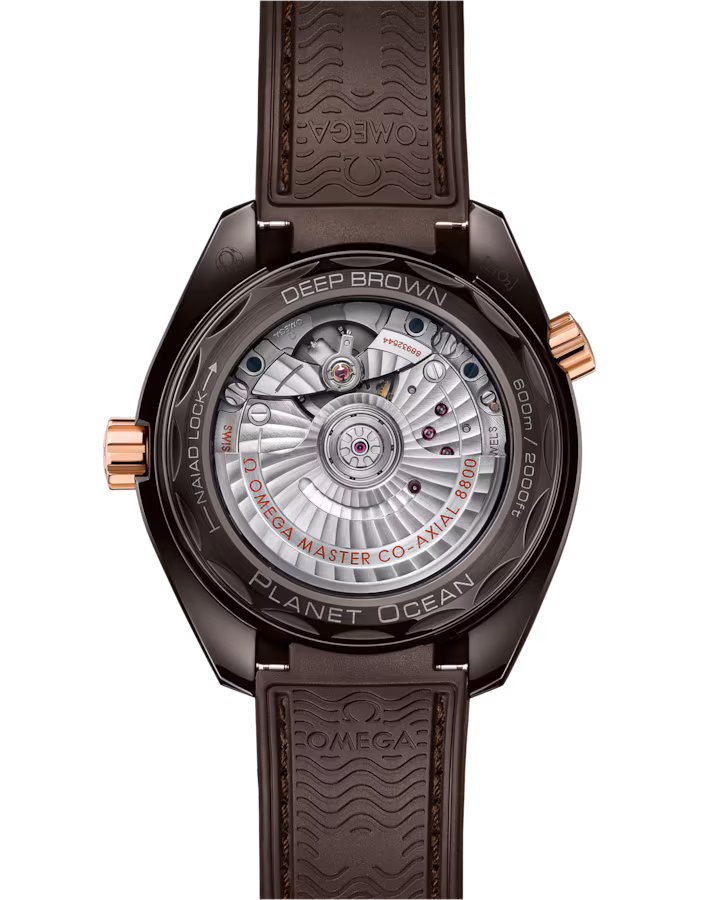 Omega Seamaster Planet Ocean 600M 39.5mm Brown Dial Brown ceramic Strap 215.62.40.20.13.001