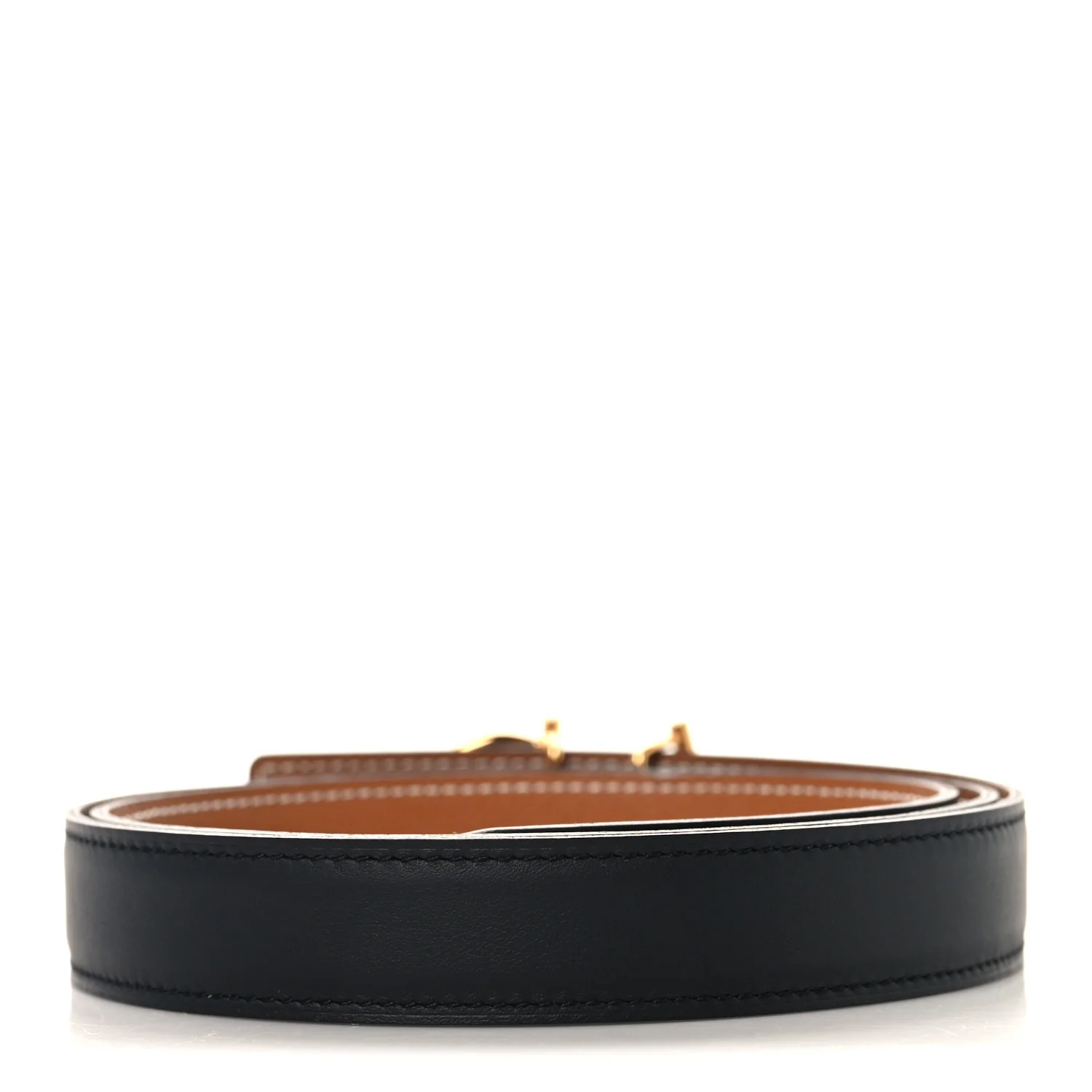 Togo Box 38mm Reversible Lad Belt 95 38 Black Gold