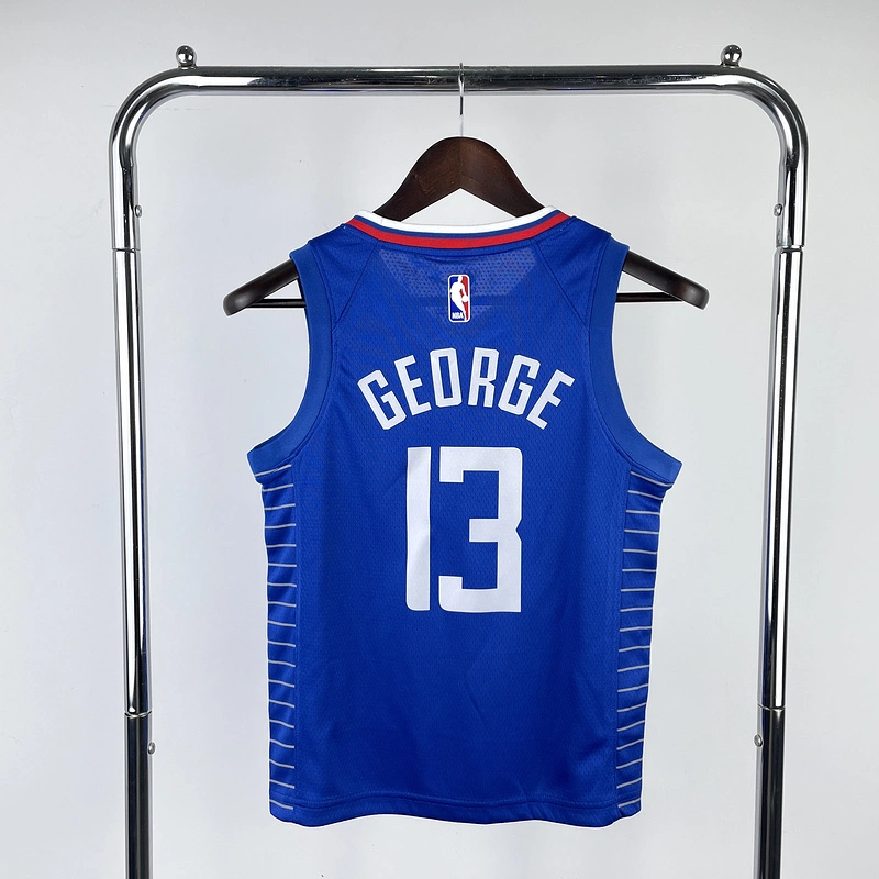 2023 NBA LA Clippers kids 13 GEORGE Basketball Jersey