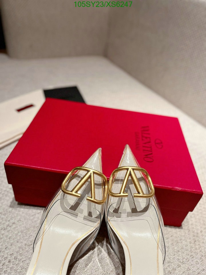 Valentino VLogo 80 Vinyl Leather Mule In White