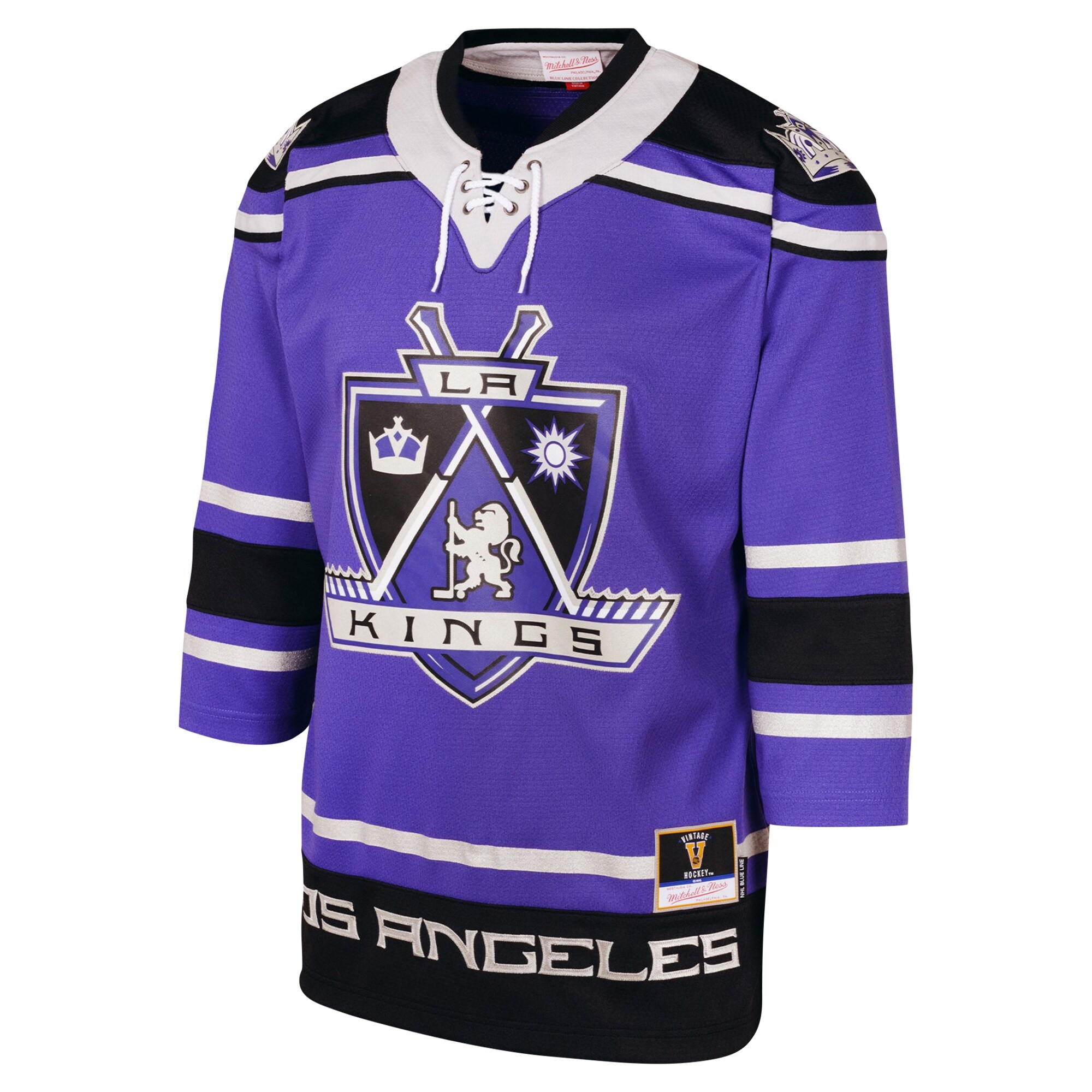 Los Angeles Kings Mitchell & Ness Youth 2002 Blue Line Player Jersey – Purple