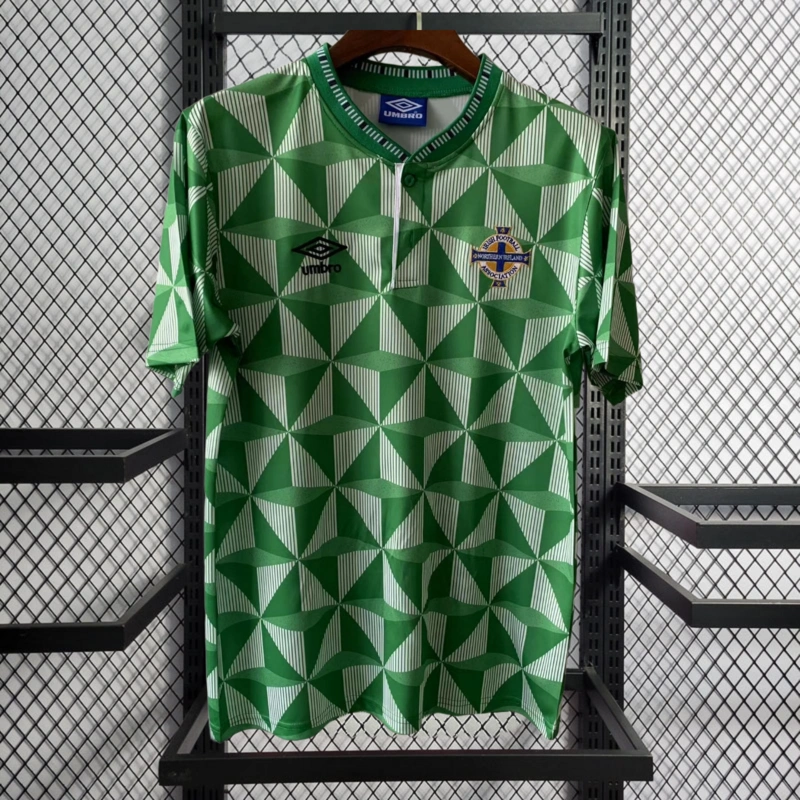 Retro 1990-93 Northern Ireland Home football jersey retro