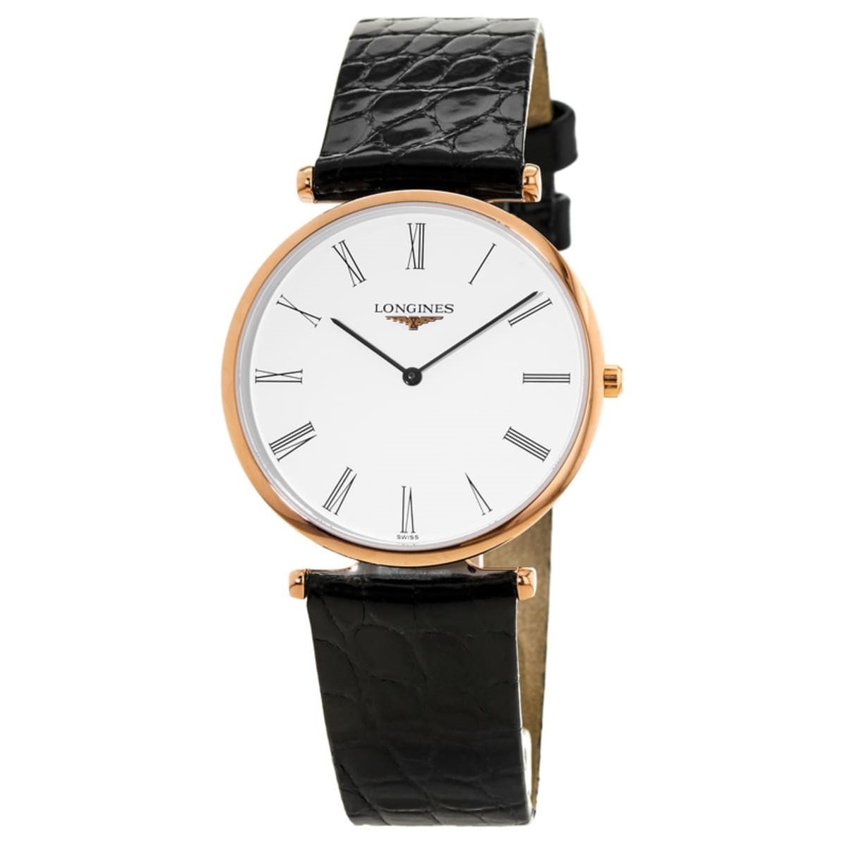 【Super Clone】Longines Men's L47091912 La Grande Classique Black Leather Watch