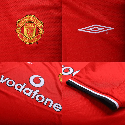 BECKHAM #7 Manchester United 2000/02 Home Retro Jersey