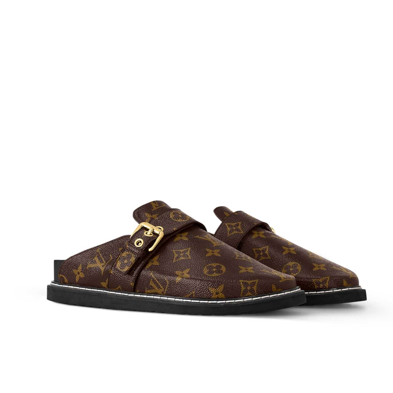Louis Vuitton Cosy Flat Comfort Clog Cacao Brown