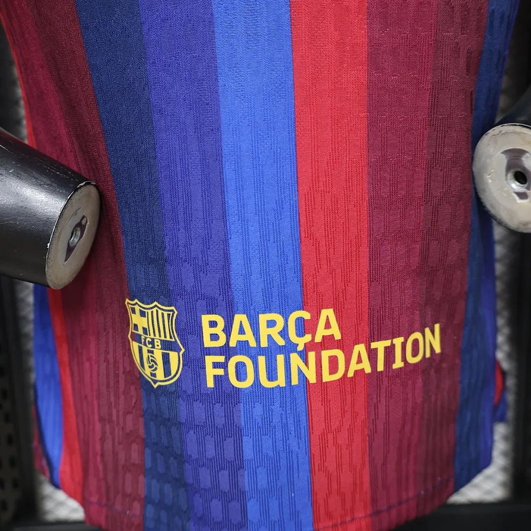 2026/27 La Liga Barcelona Team Home Football Jersey Player Version - JerseyFun