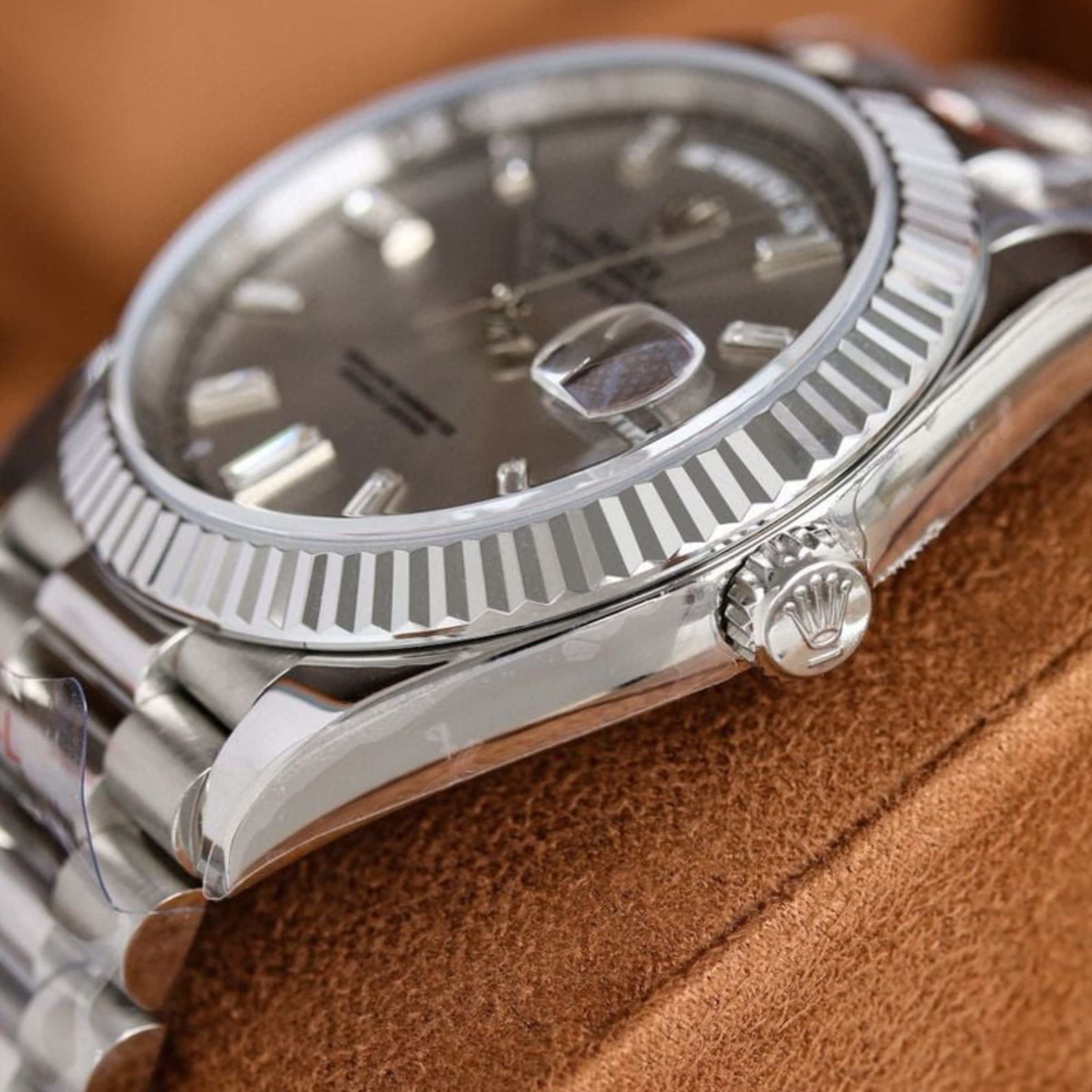 [Superclone] Rolex Day-Date 36mm Silver Dial President 128236