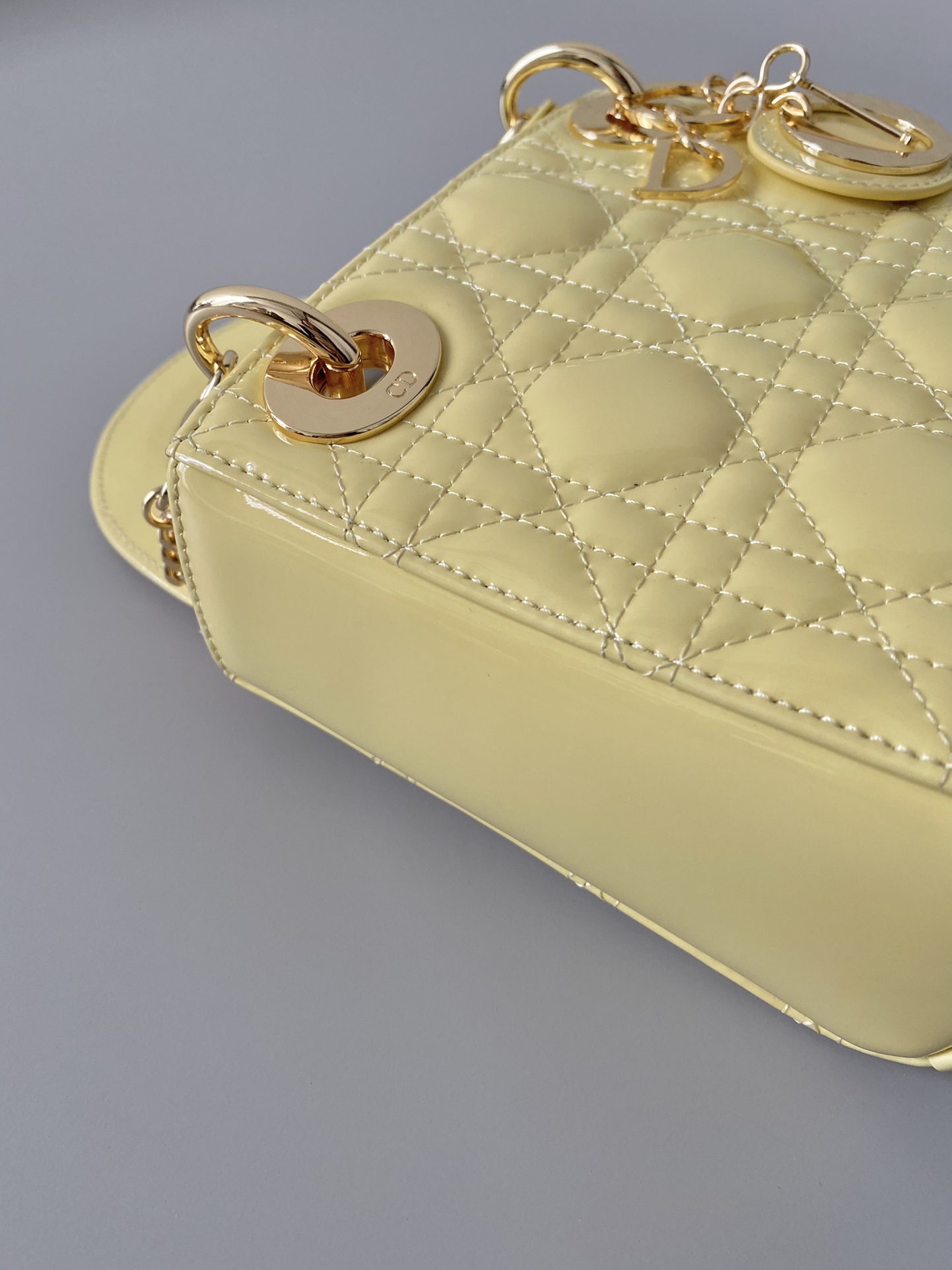 Dior Lady glossy patent leather