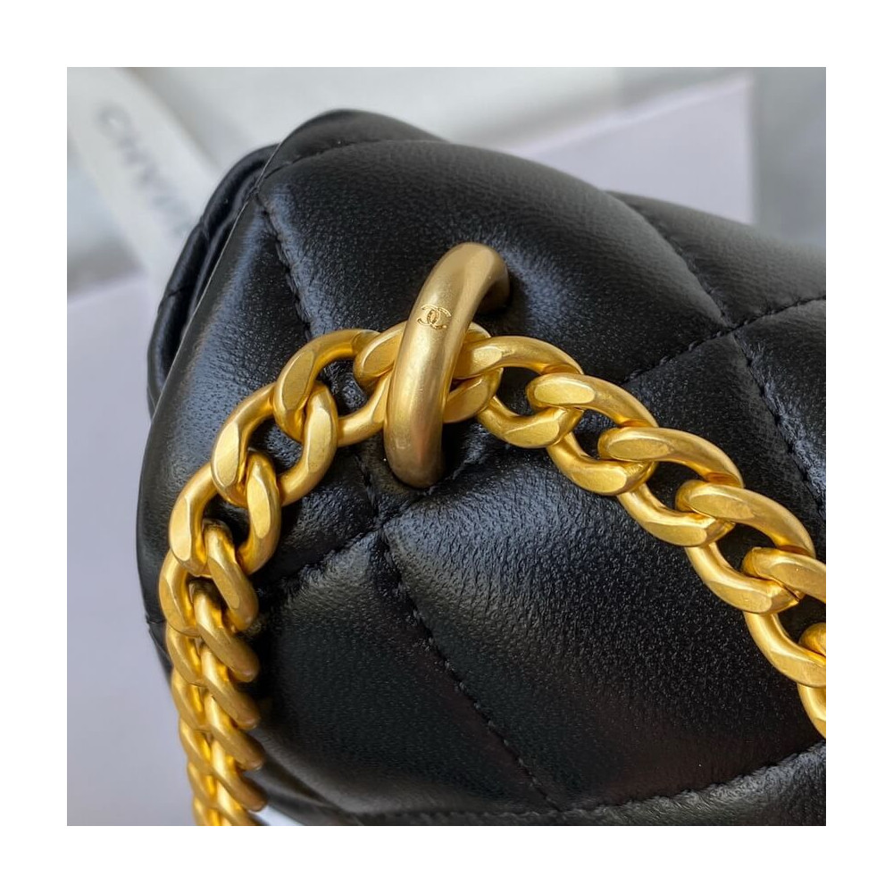 Chanel Mini Flap Bag in Lambskin with Enamel CC