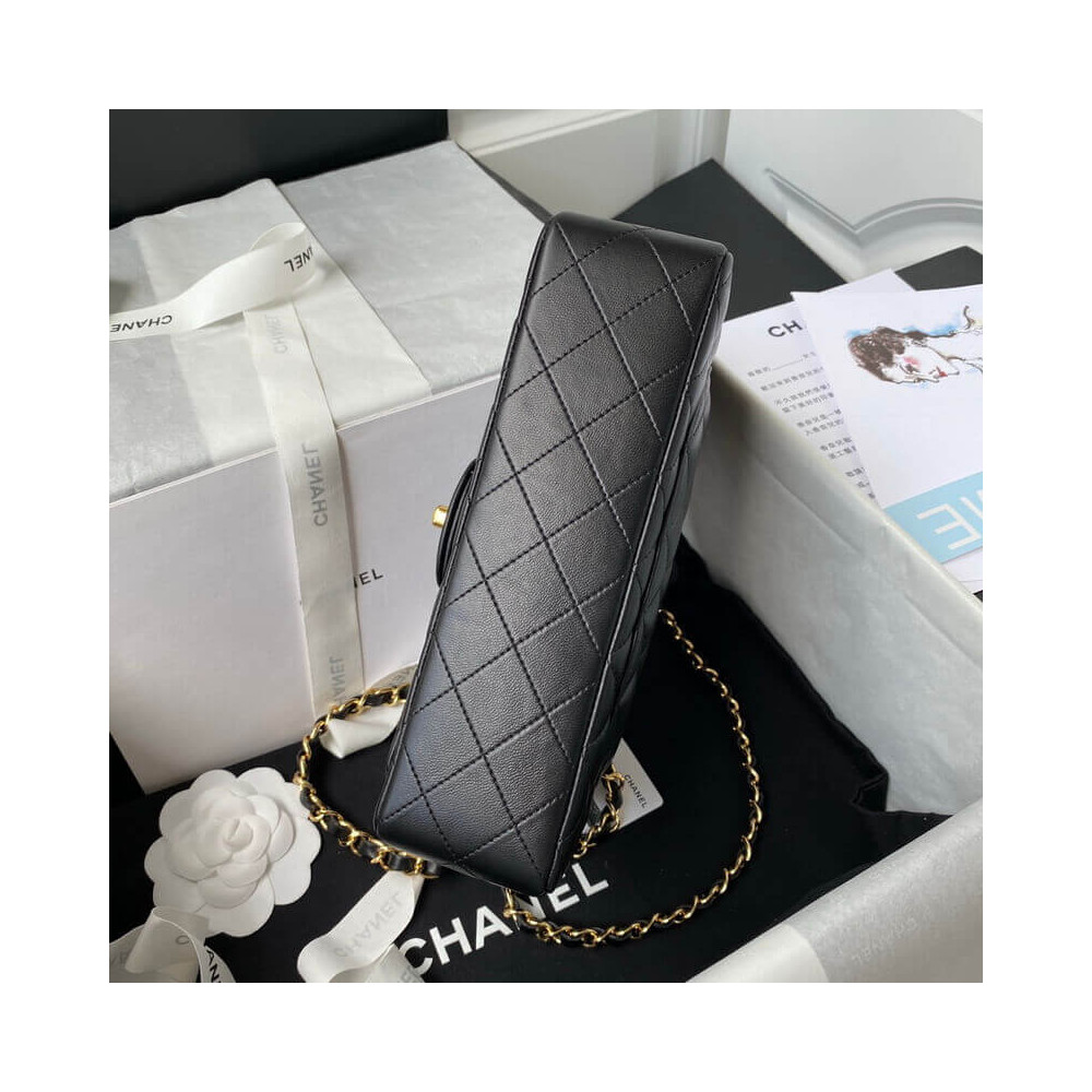 Chanel Lambskin Small Double Flap Bag 23cm