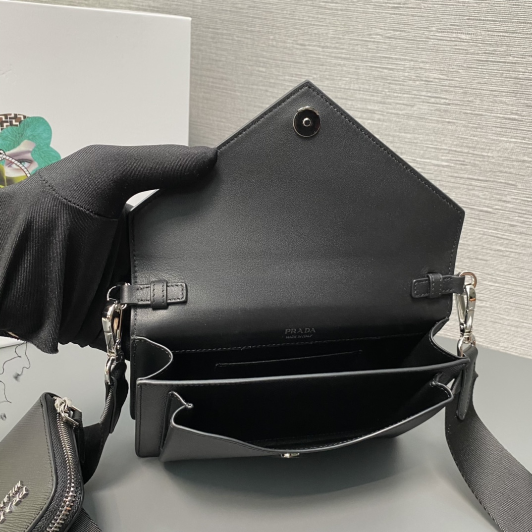 Prada Saffiano Leather Mini Envelope Bag 20cm/ 7.9in