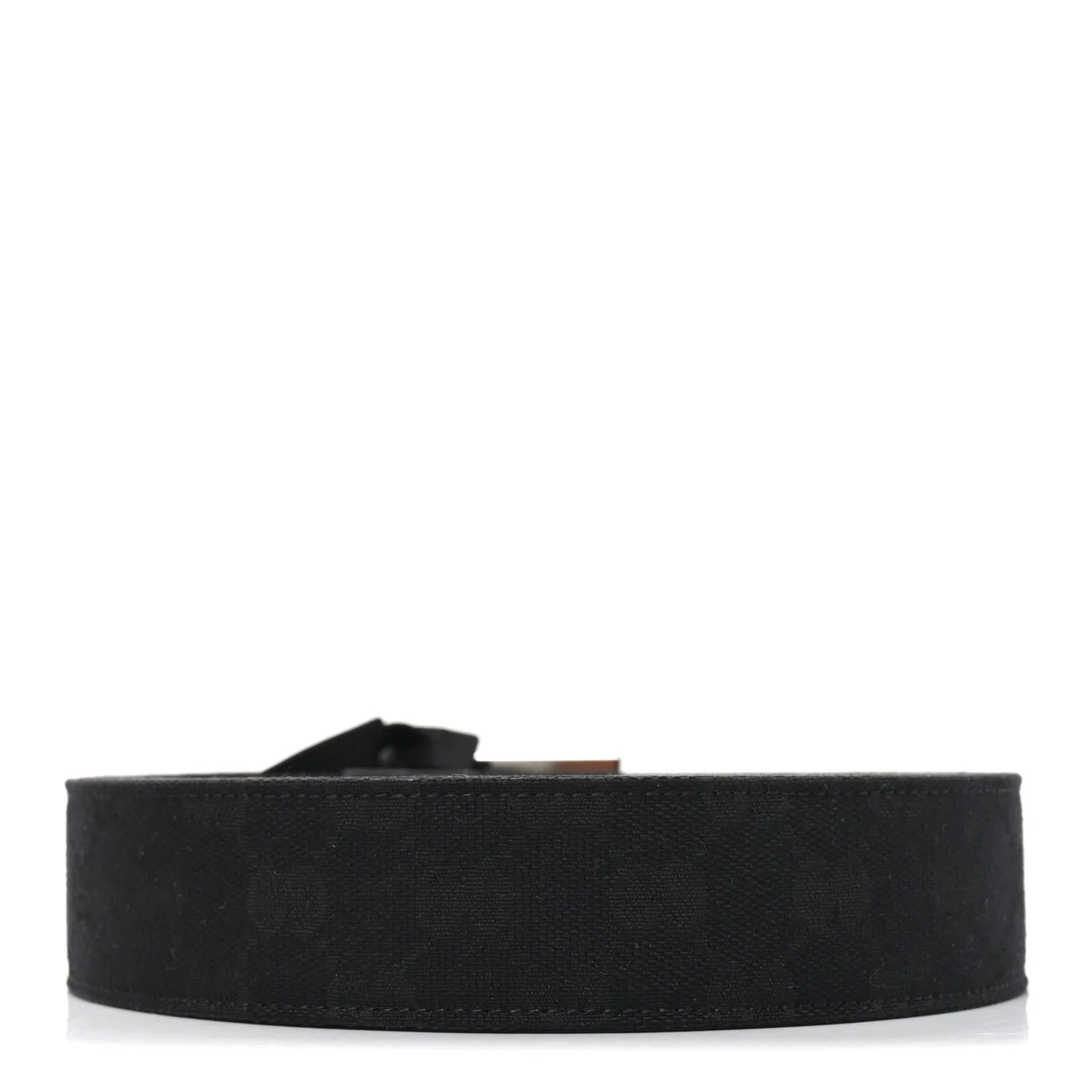 Econyl Nylon Monogram Lift Belt Logo Buckle 100 40 Belt Black