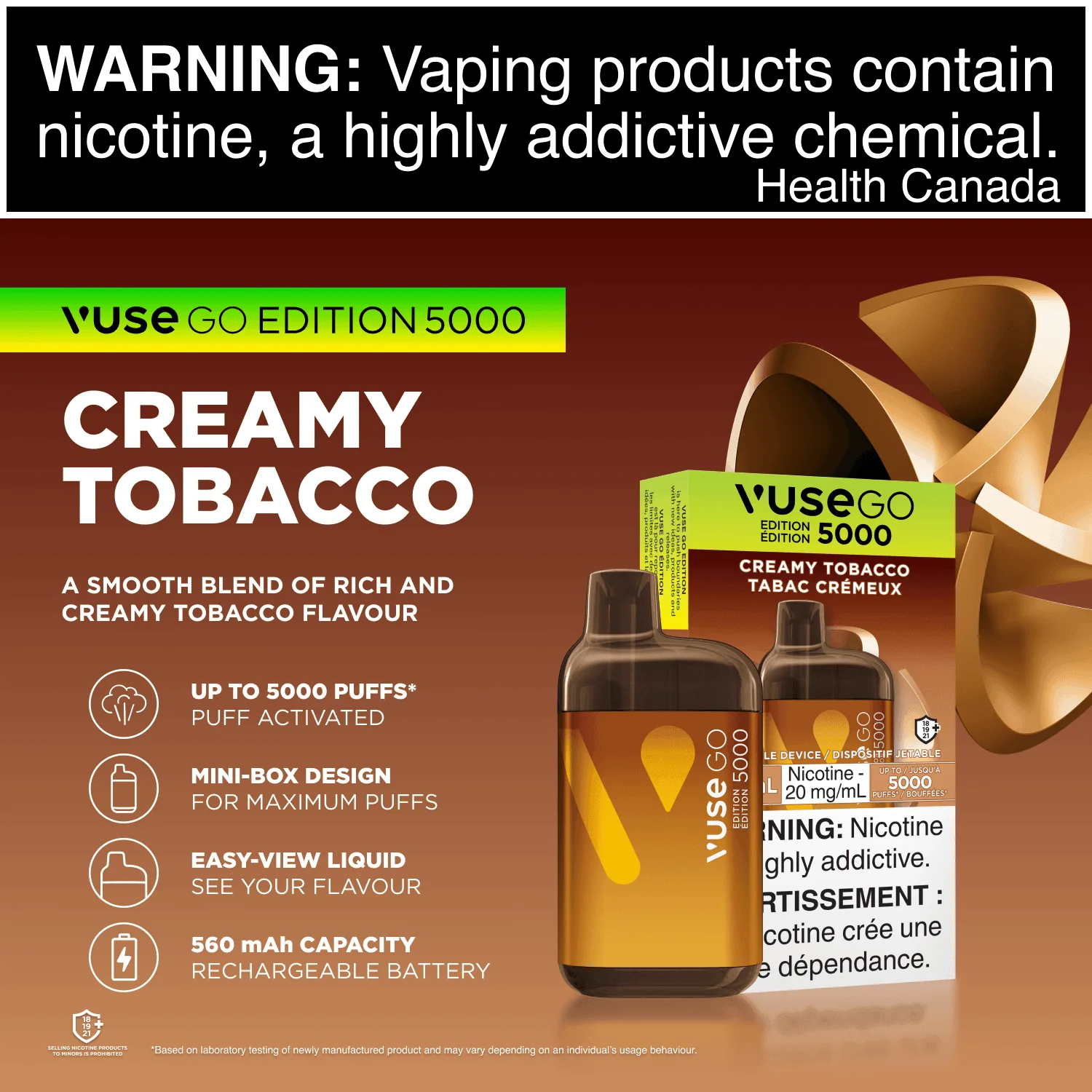 Vuse GO 5000 - Creamy Tobacco