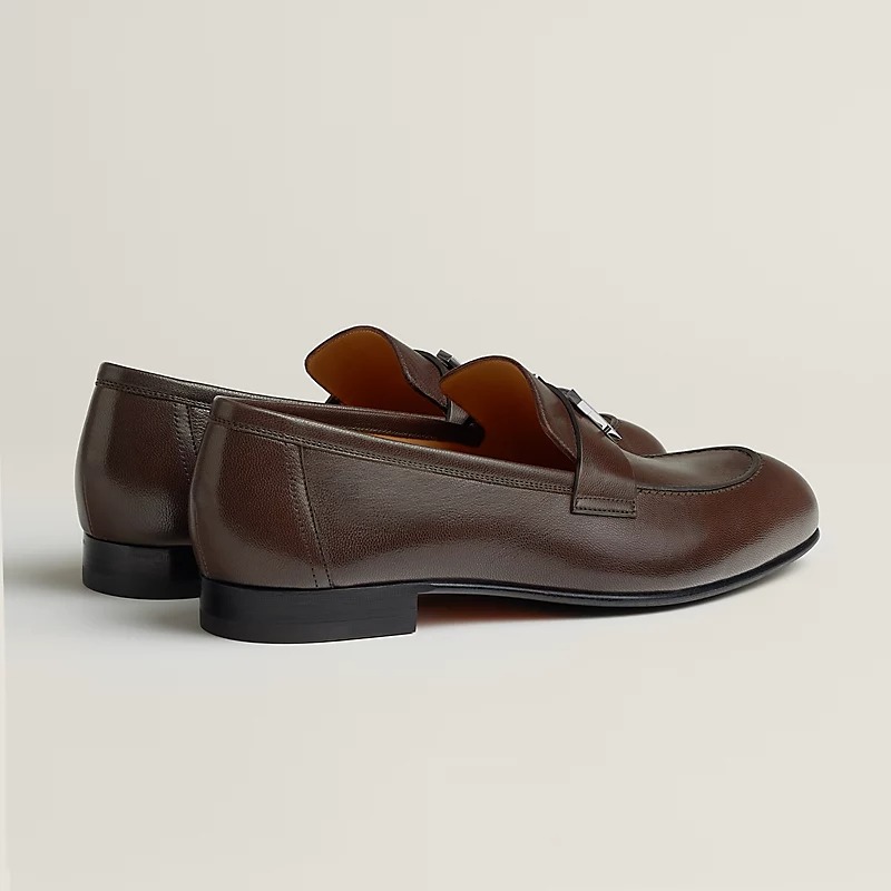 HERMES PARIS LOAFER MARRON EBENE
