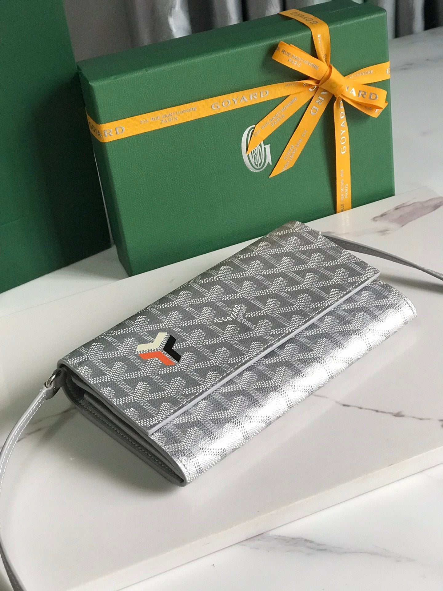 Goyard Varenne Continental Wallet 19 Cm Gray Goyardine Canvas