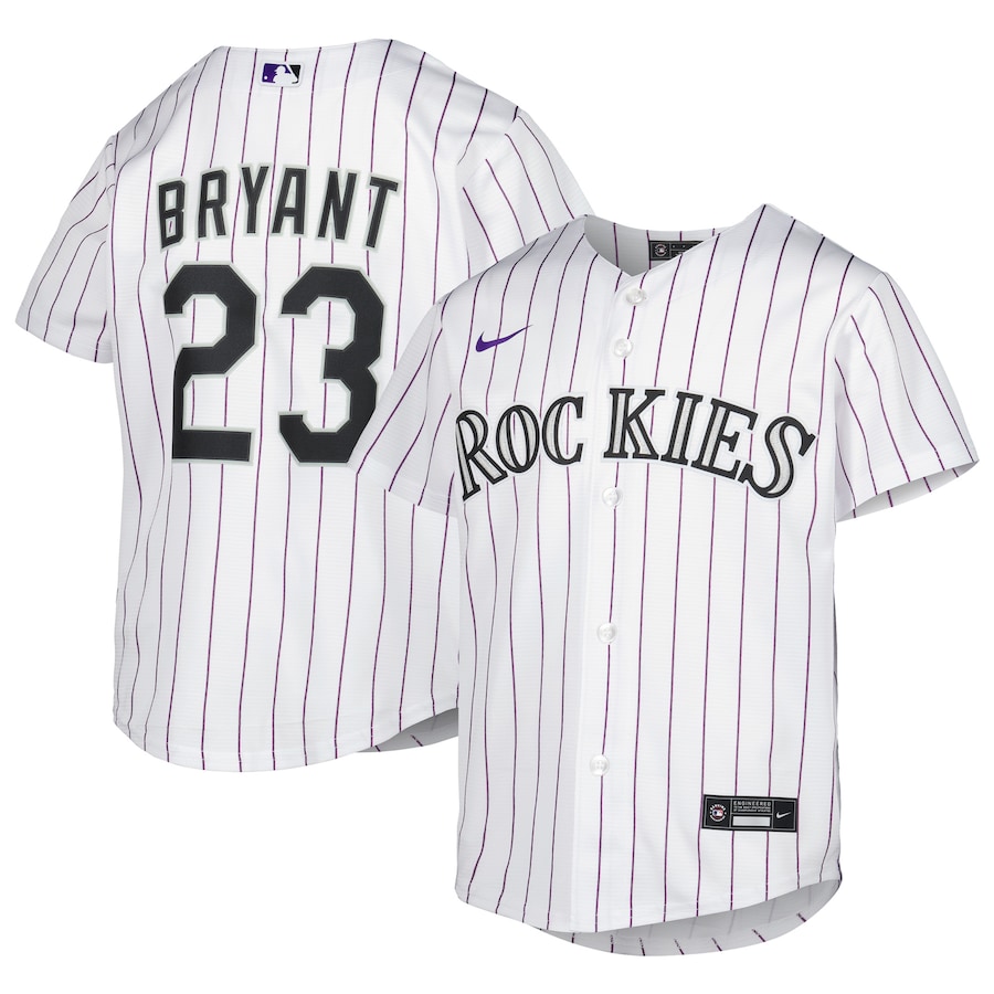 Kris Bryant Colorado Rockies Youth Alternate Player Jersey White