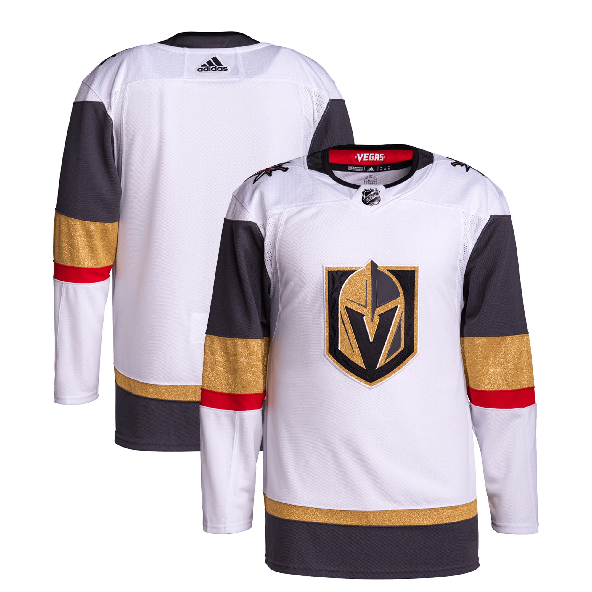Vegas Golden Knights adidas Away Primegreen Authentic JerseyÂ â€“ White