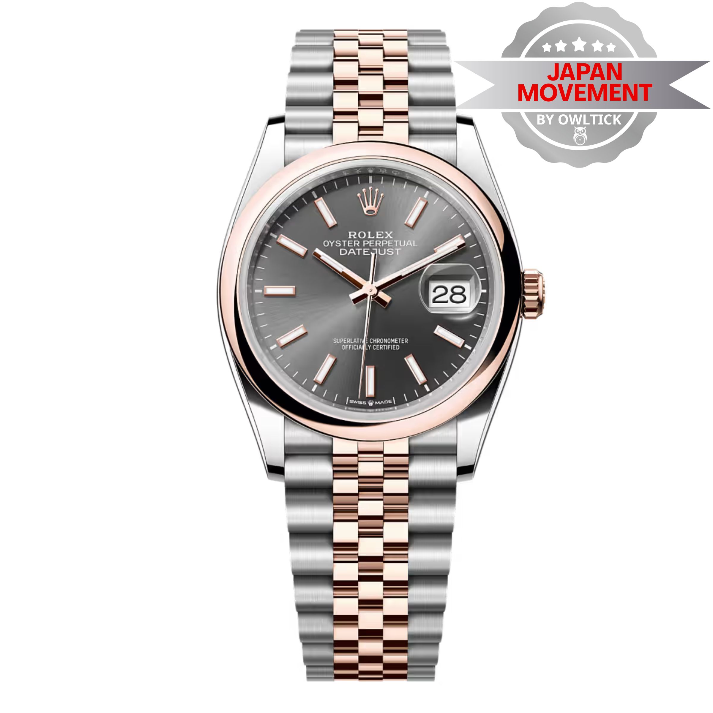 [Superclone] Rolex Datejust 36mm Slate Dial Jubilee 126201