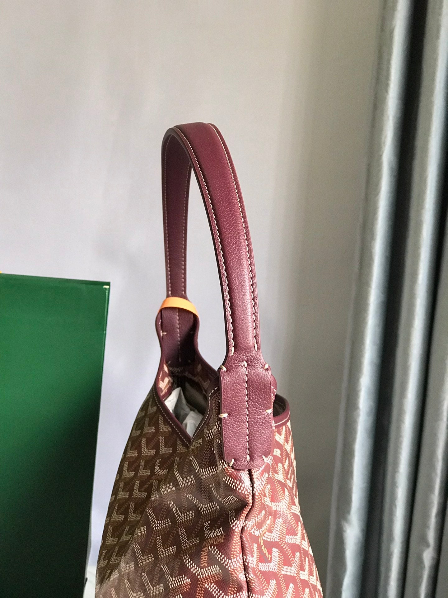 Goyard Hobo Boheme 42Cm Red Canvas